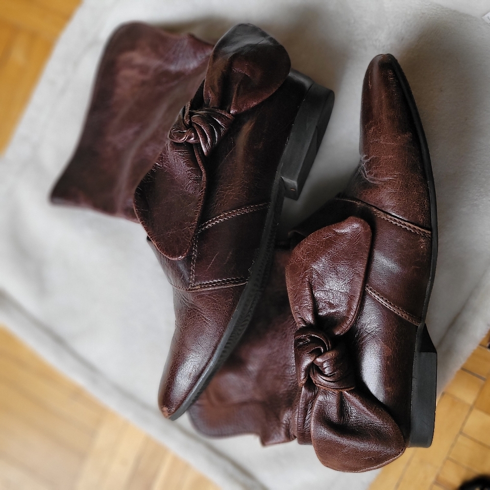 Women's Brown Leather Boots